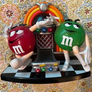 Official M&M Rockin Roll Cafe Candy Dispenser. Used Like New.